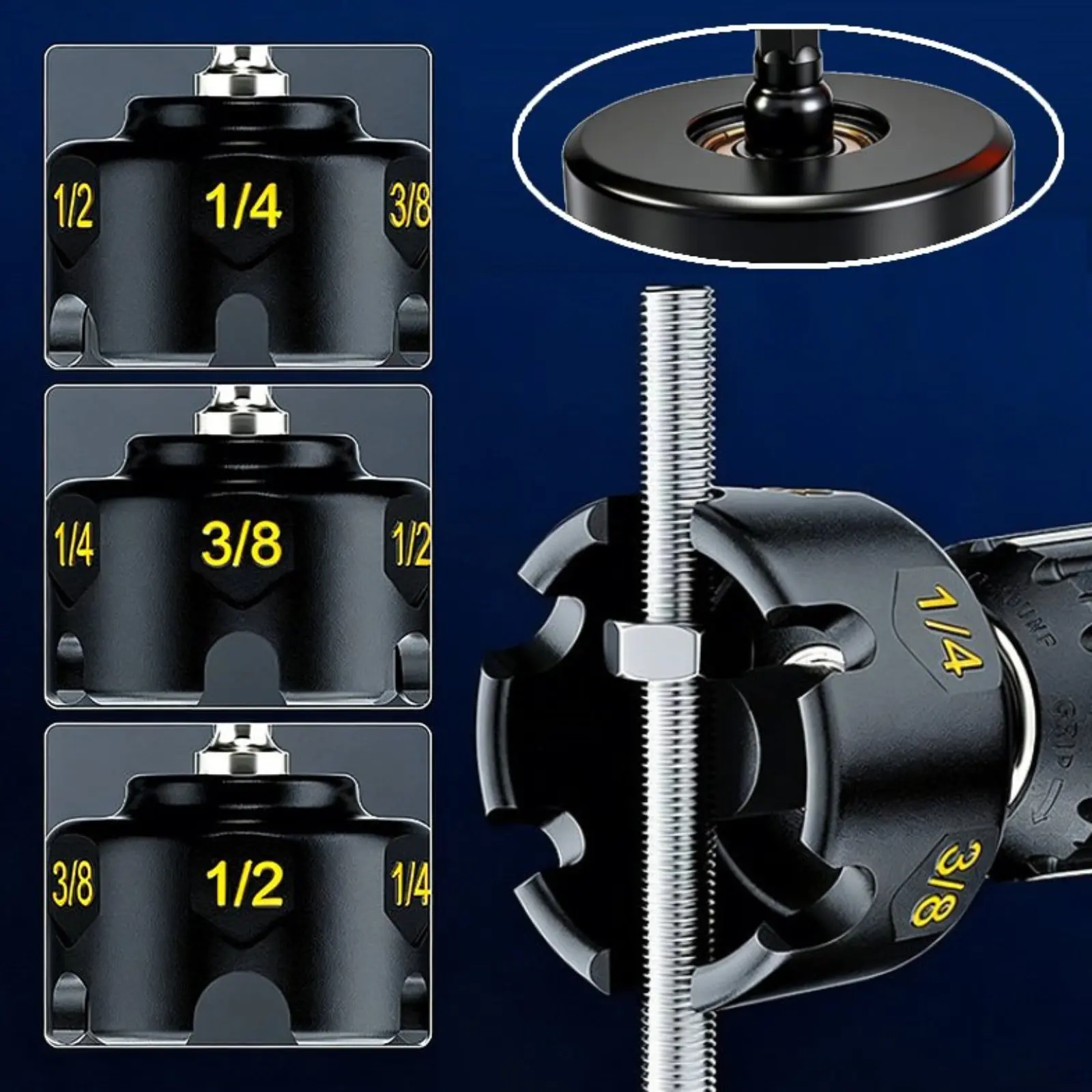 Nut Zipper Drilling Attachment Threaded Rod Nut Runner Removing Home Repair