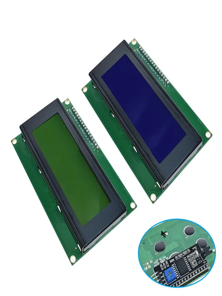 EQV IIC/I2C/TWI 2004 szeregowy niebieski zielony podświetlenie lcd moduł dla arduino uno R3 MEGA2560 20X4 LCD2004 — zdjęcie 2