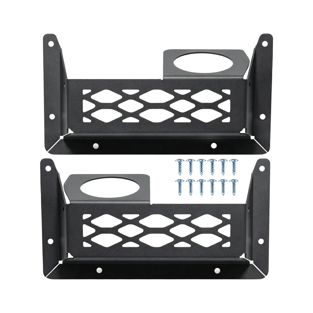 Precision Fit Dual Cup Holder and Mesh Storage Organizer for Can-Am For Defender For MAX Rear Cabin Installation