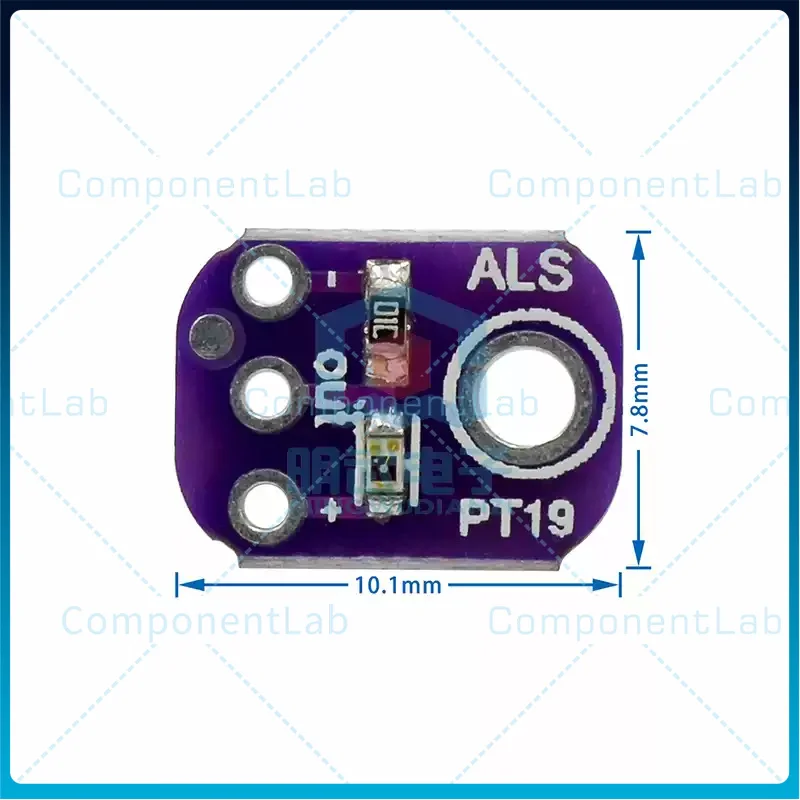 5-25pcs ALS-PT19 simulated light sensor, covering UVB and UVA spectra of UV, LED sensor + 2.5V - 5.5V
