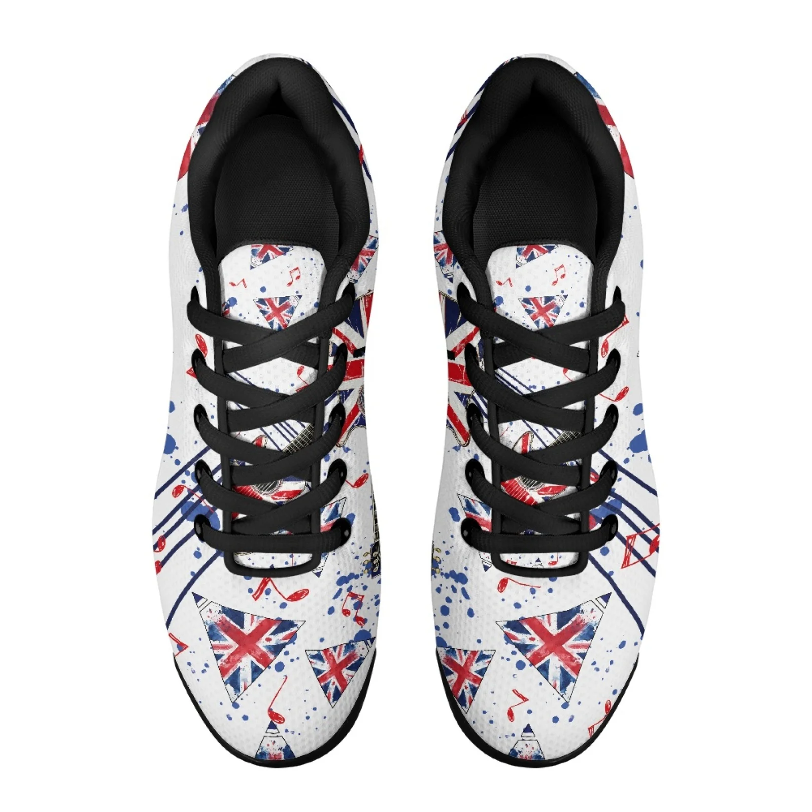 PENSTROLL Shock-absorbing Casual Shoes Breathable Lace-up Sneakers for Trail Men Music Notes