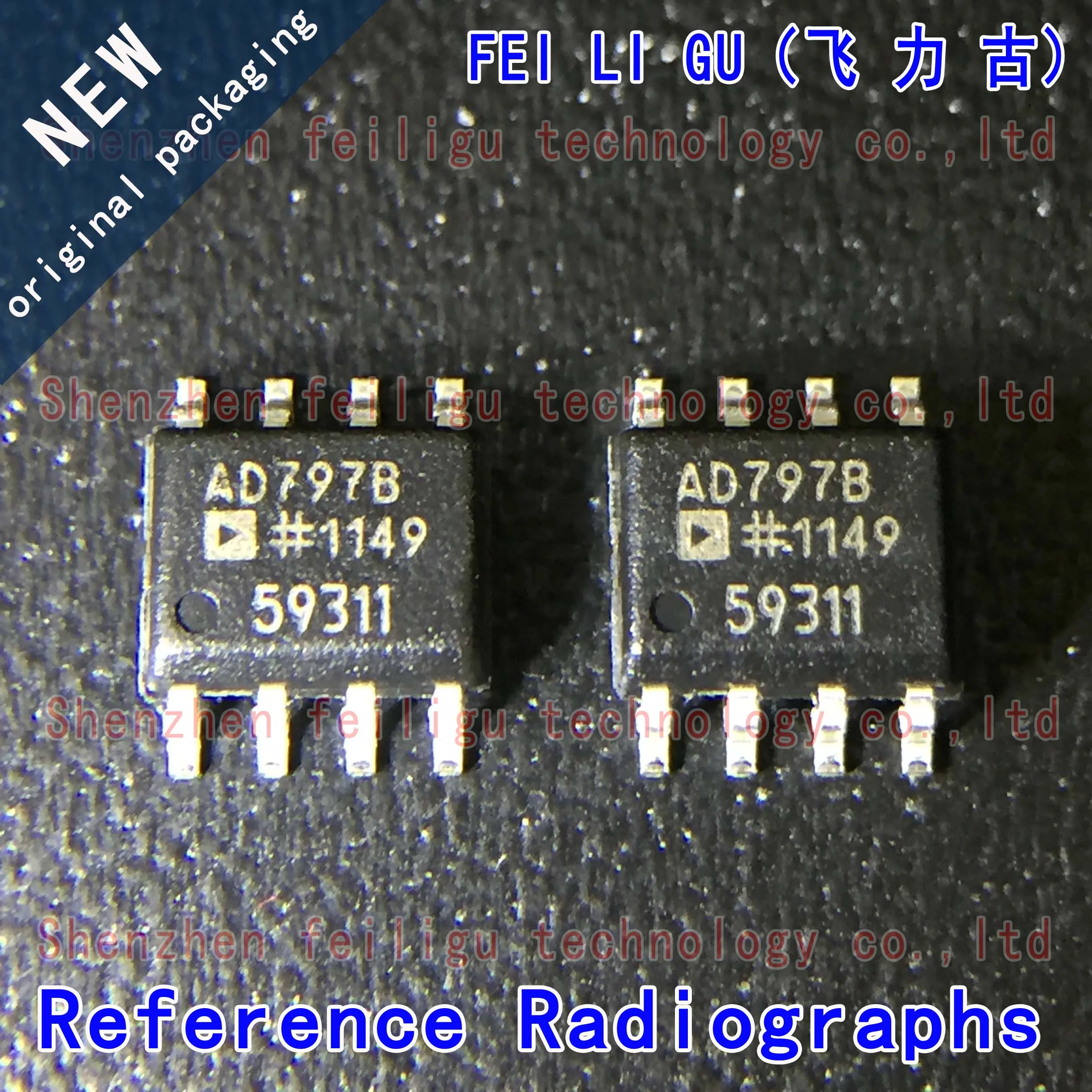 1~10PCS 100% New Original AD797BRZ-REEL AD797BRZ AD797BR AD797B AD797 Package:SOP8 Low Noise Operational Amplifier Chip