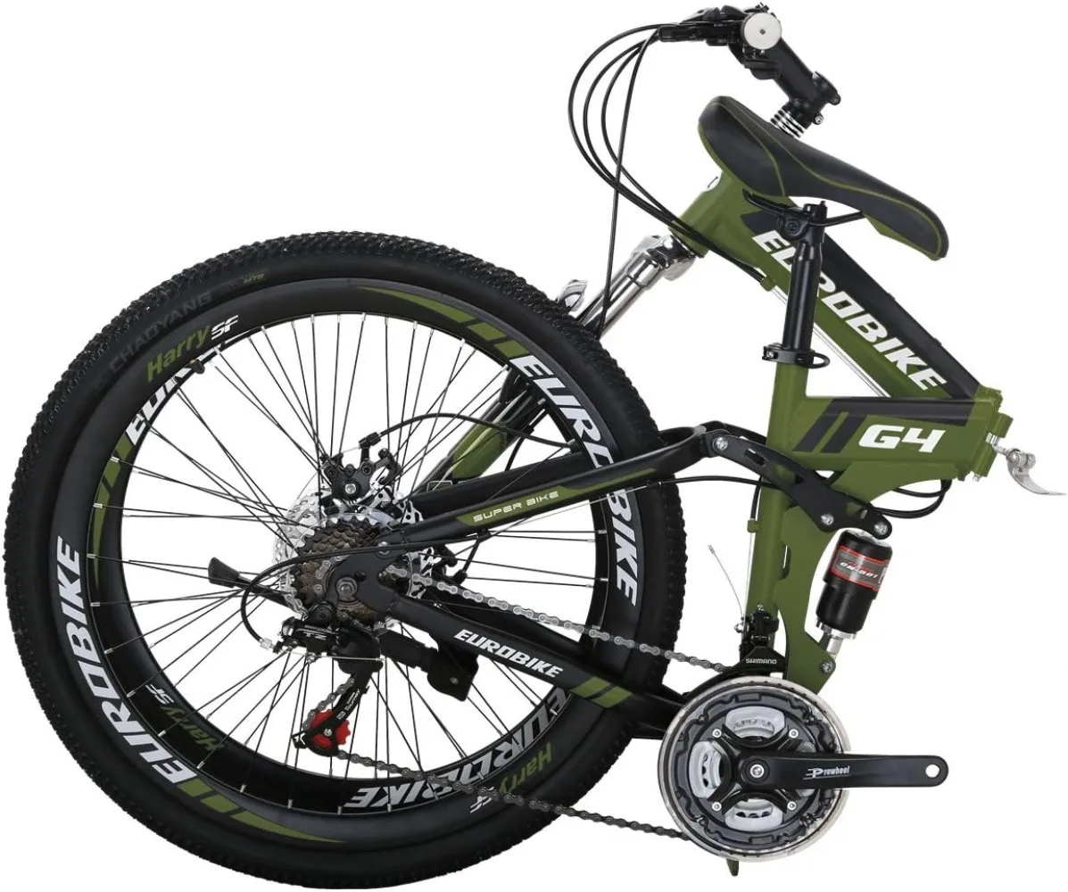 Folding Bike,Folding Bike for Adults,21 Speed Bike,26/27.5 Inches, Dual Suspension Bike