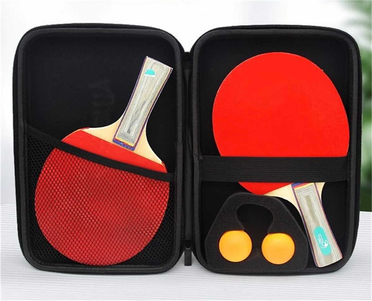 Borsa per racchetta da ping pong Borsa per racchetta sportiva portatile rigida in EVA di alta qualità a forma quadrata