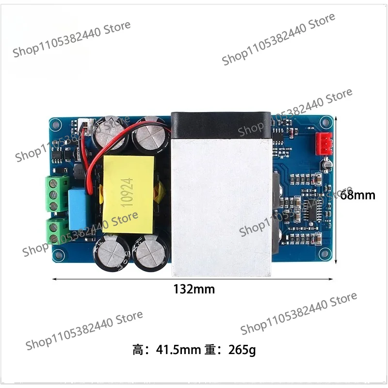 For IRS2092S Class D Amplifier Board, 1000W Mono Audio Module for Stage Subwoofer