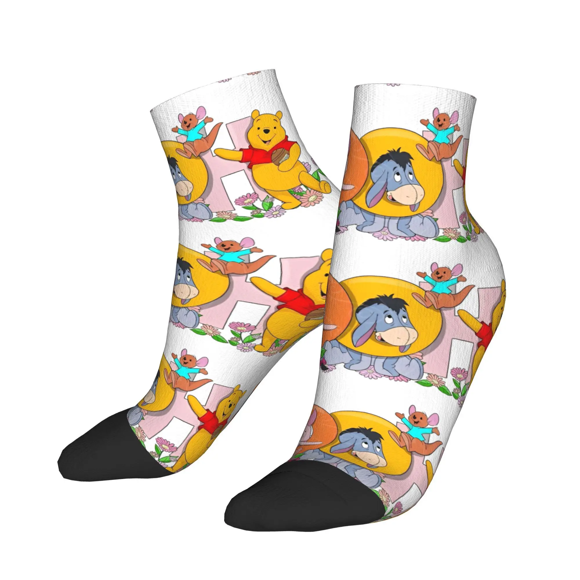 

Winnie The Pooh Socks Design Stockings Anti-Slip Women Men Socks Medium Soft Autumn Casual Skateboard Socks