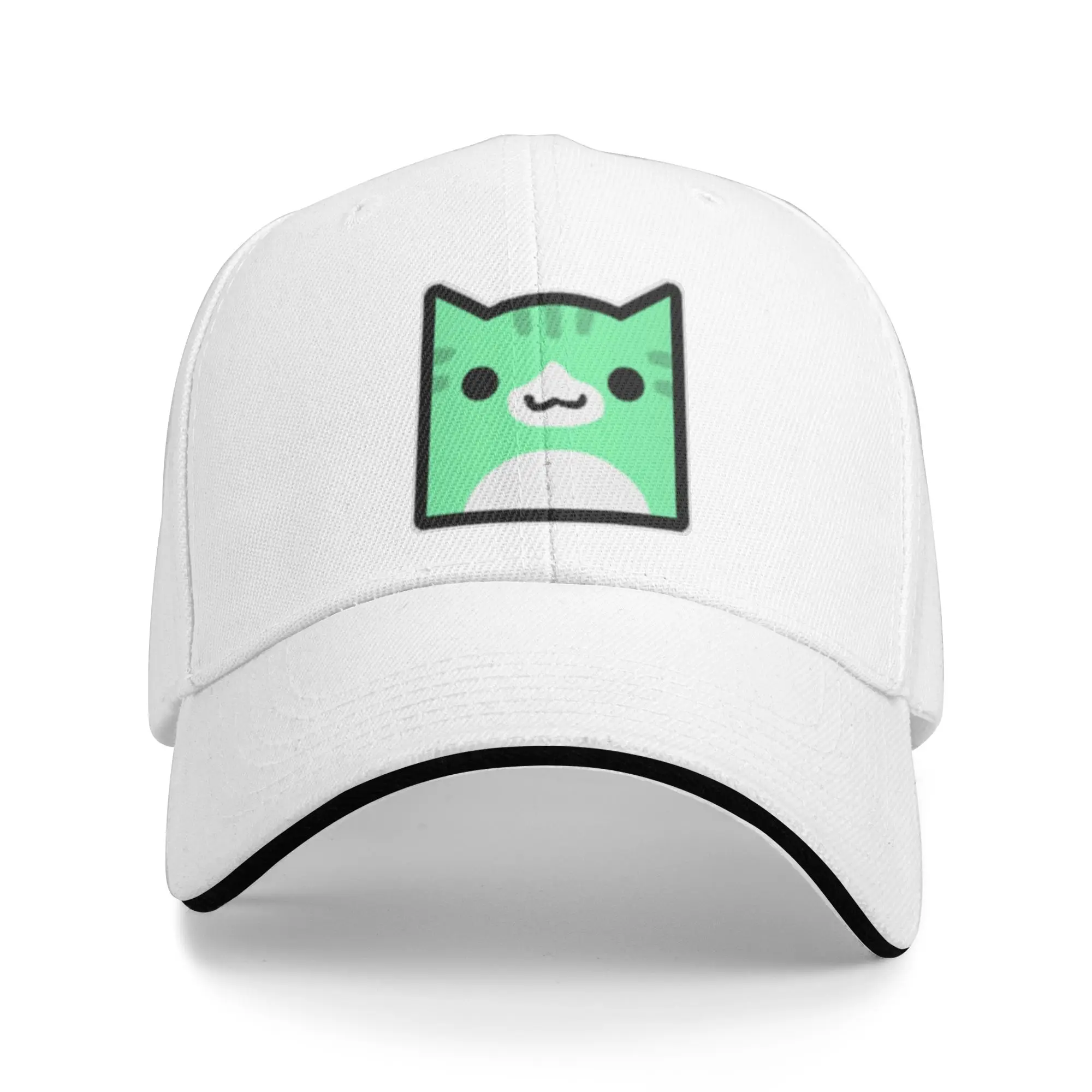 Juniper Geometry Cube Gaming Dash Baseball Caps Casual Icon Cat Sandwich Caps Unisex Style Adjustable Sun Cap Outdoor