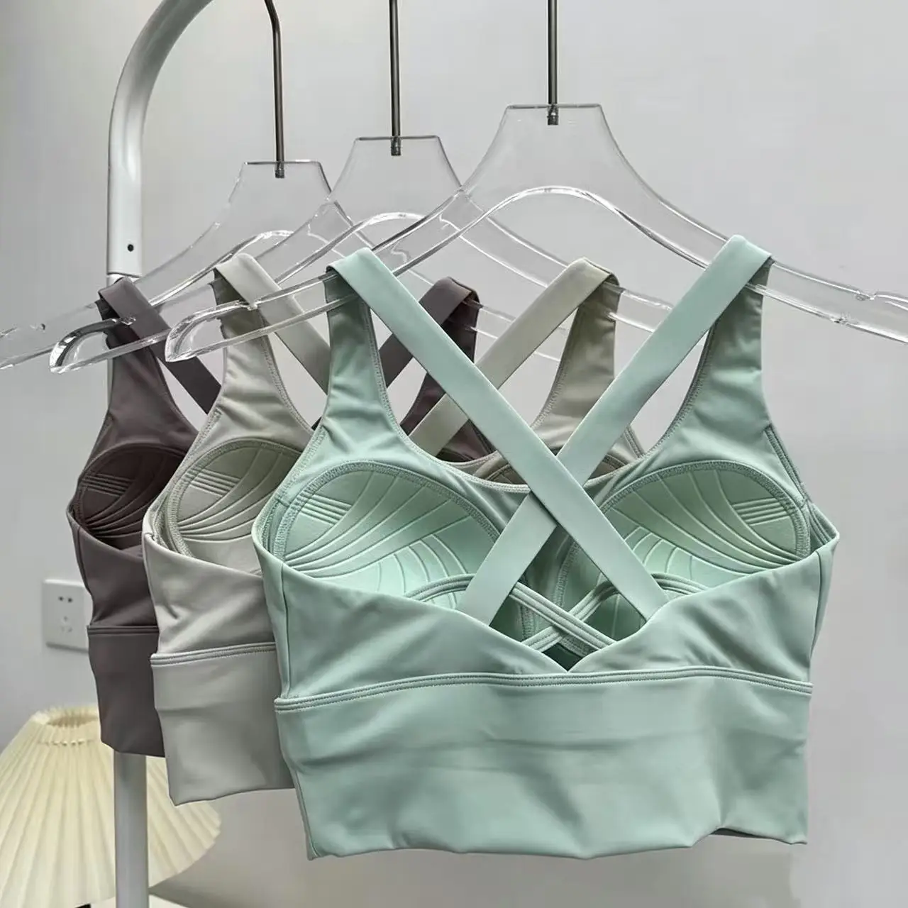 All-in-One Sport-BH-Kollektion: Hochintensiver, professioneller, stoßfester Lauf-BH für Yoga und Fitness, Sommerkleidung – Detail 10