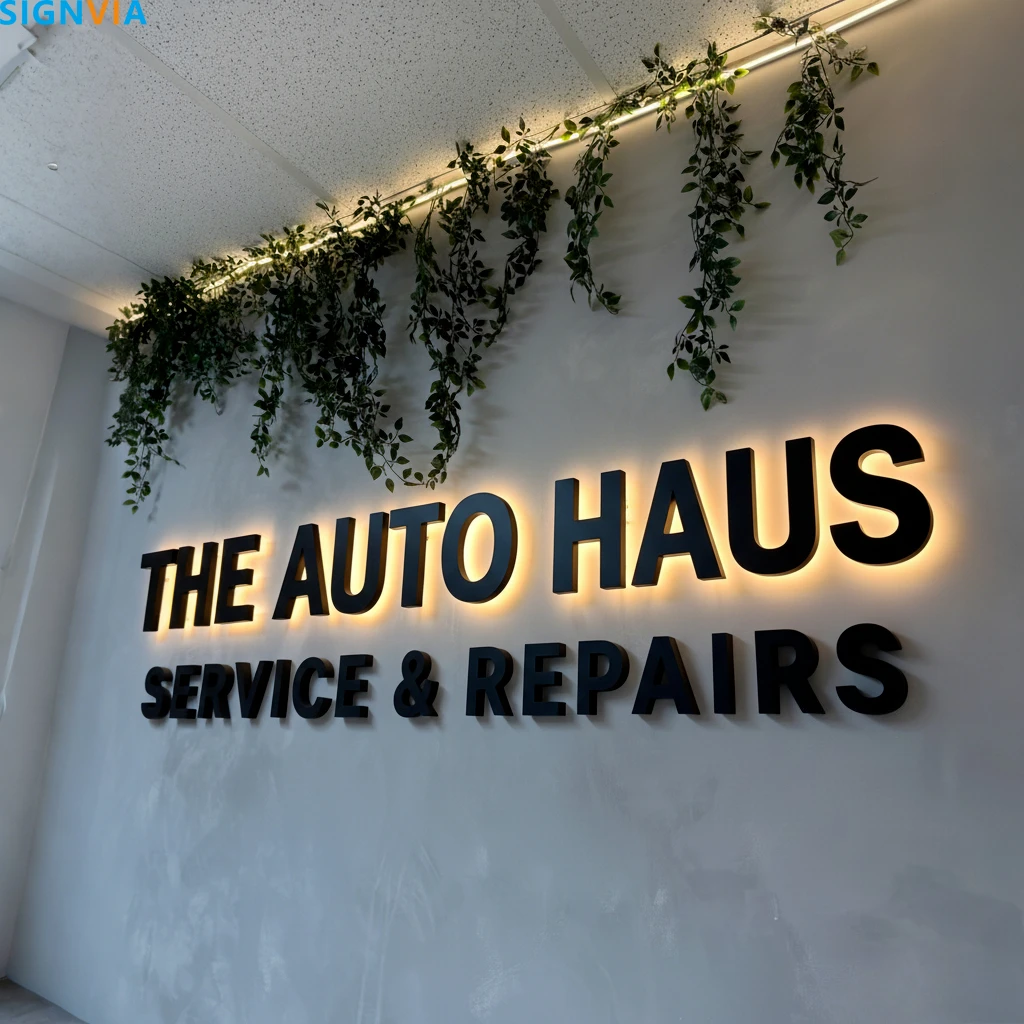 Aangepast logo bord - lichtgevende LED-letters acryl bord luxe merk metalen neon muur uithangbord voor winkel zakelijke reclame licht