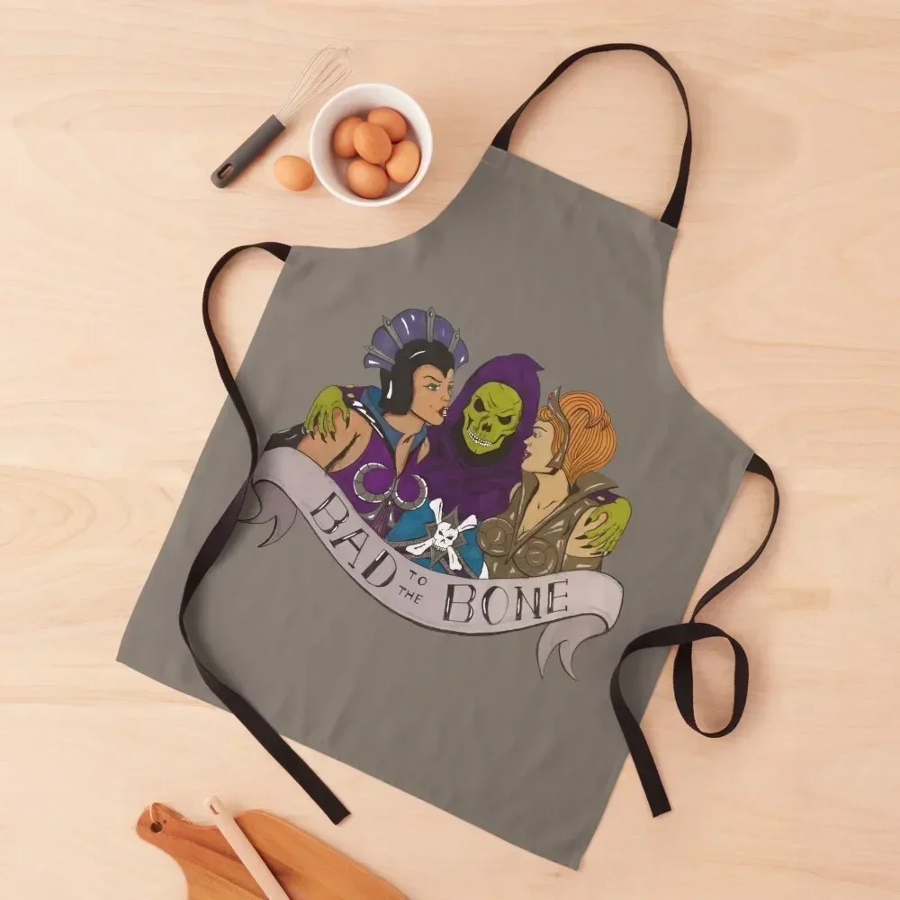 

Bad to the Bone Apron Kitchen For Man christmas kitchen For Cooking Home Utensils Apron