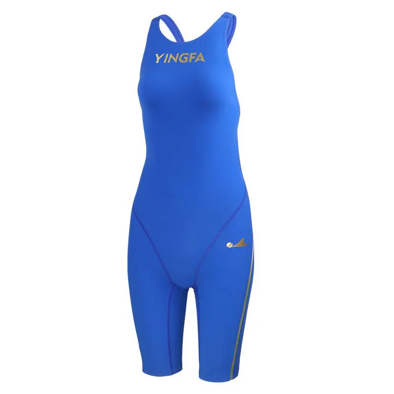 Yingfa 8028 vvvSwimsuit Women's Professional Competition  New Girls Adult Training Quick-drying Integrated Five-point Competit