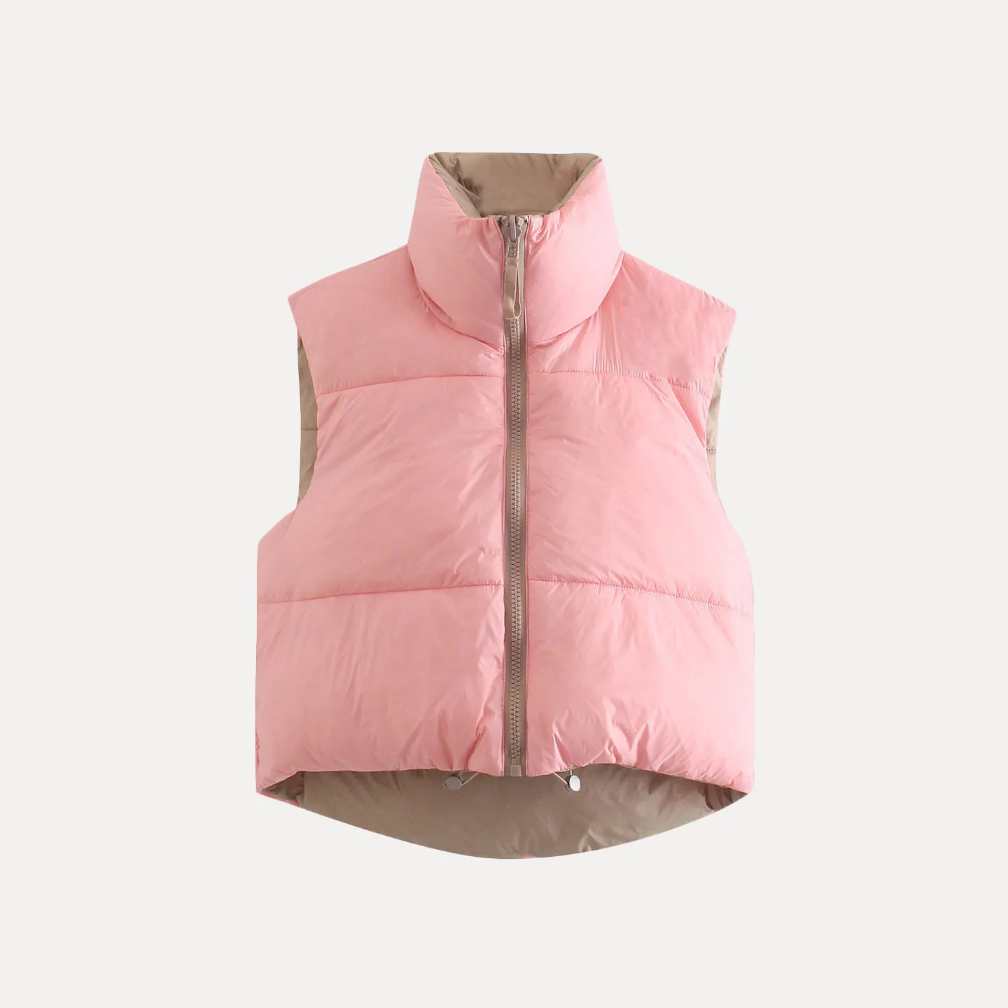 Z Women's Casual Double-Sided Vest Faionable Ele Everyday Wear ort Zipper Closure  Color 2025 New Arrival