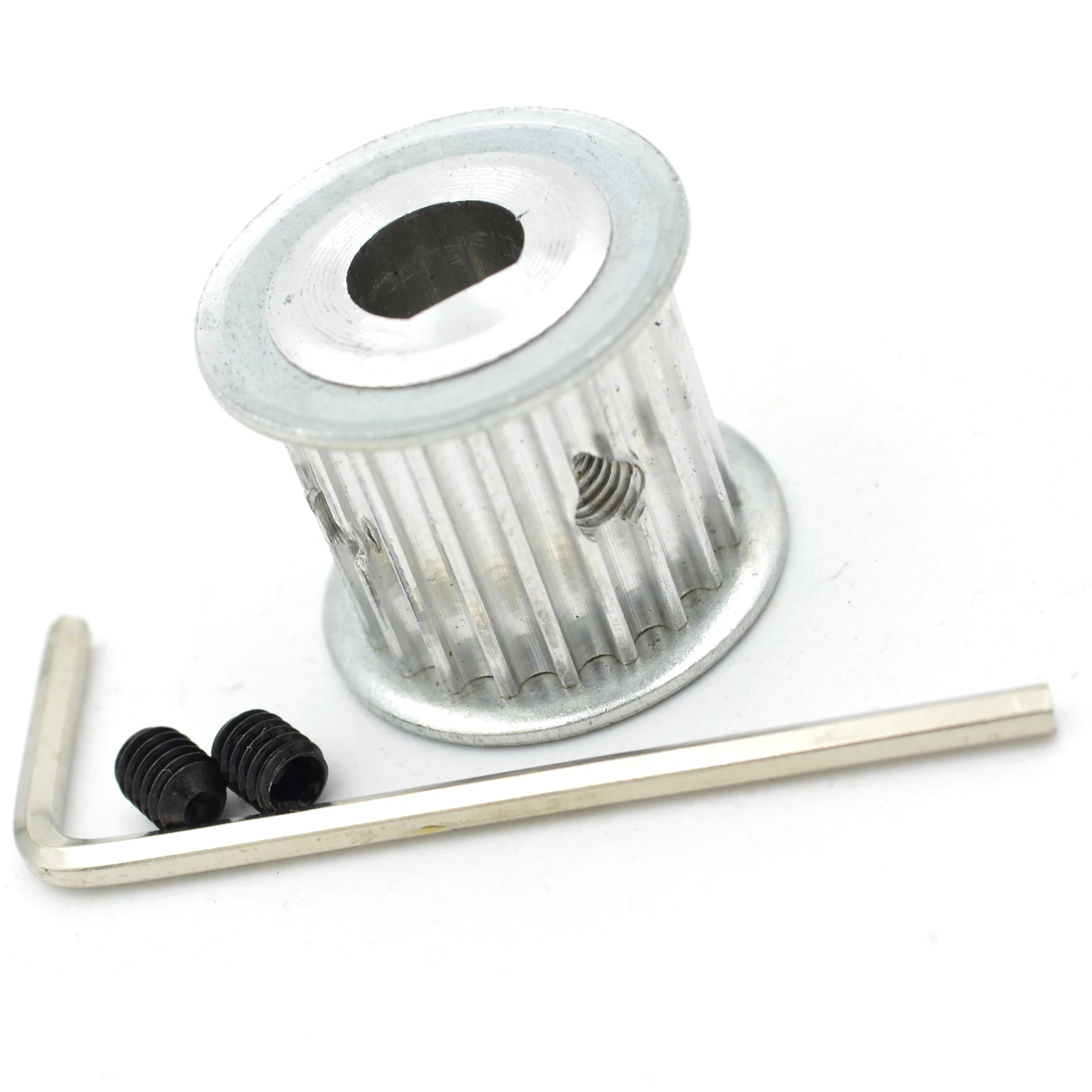 POWGE 40T 38T 36T 35T 34T 32T 30T HTD 3M Timing Pulley D Bore 5-12mm for Belt Width 10/15mm HTD3M d hole Pulleys