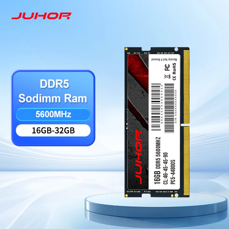 JUHOR ノートパソコン用メモリ DDR5 16GB 32GB 5600MHz RAM - AliExpress
