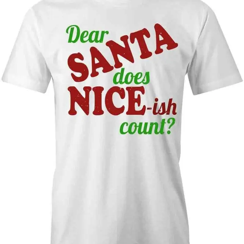 

DOES NICE ISH COUNT T Shirt d Cotton CHRISTMAS CLOTHING S1WSA398
