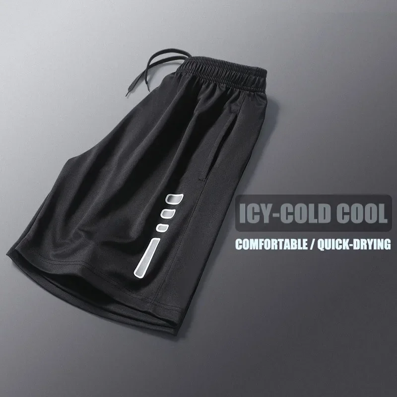 Men's Loose Quick-Dry Running Shorts – Breathable Striped Gym & Basketball Shorts for Fitness, Workout, Sport