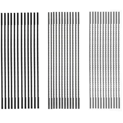 FOXBC Plain End Scroll Saw Blades 130mm 36PC for Woodworking,Wood, Plastic, Metal
