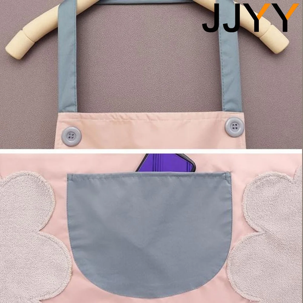 JJYY Cute Kitchen Apron for Women Waterproof and Oil Proof with Hand-Wiping Cover Wholesale