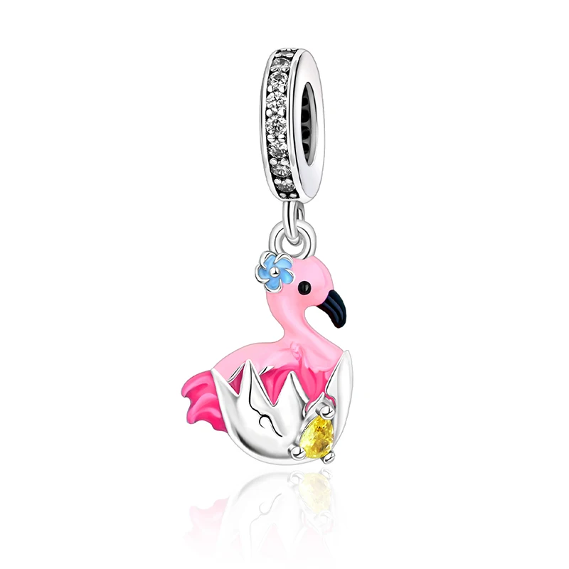 

Ahthen 925 Sterling Silver Hot Sale Beads Peacock Dangle Charm fit Snake Chain Bracelets Necklaces for Women Jewelry Making