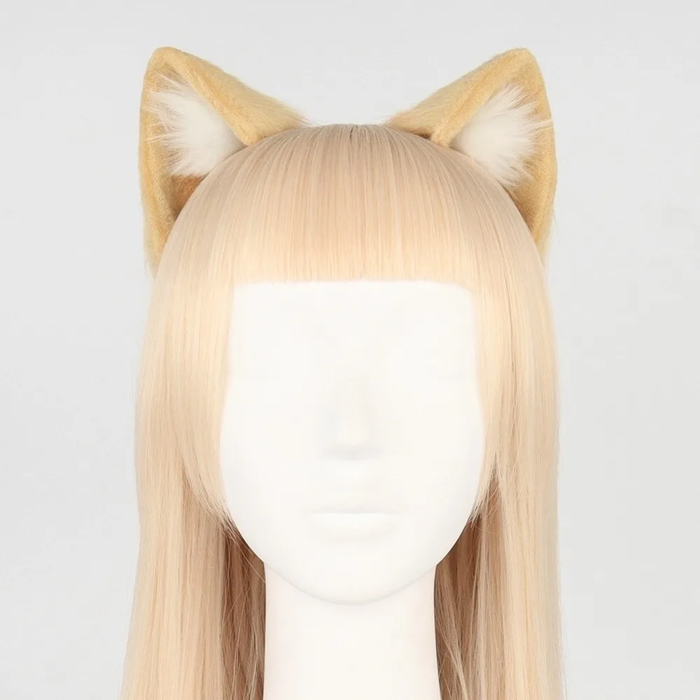Artificial Cosplay Animal Cat Ears Headband Artificial Furry Gothic Headband Realistic Reusable Cosplay Headband Children