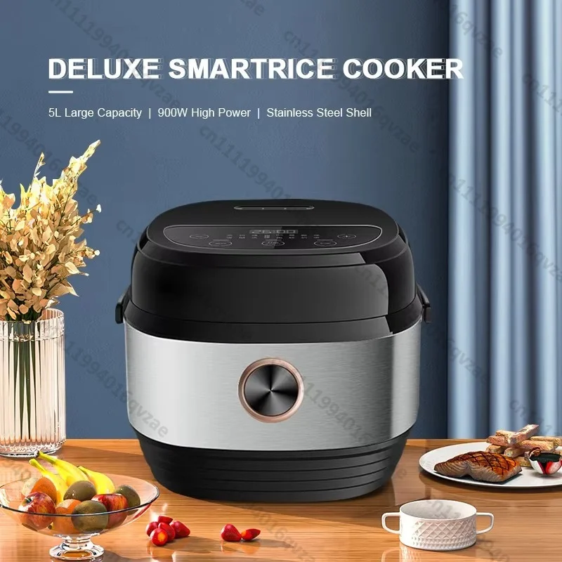 5L Stainless Steel Large-capacity Commercial Rice Cooker Electric Multi-function Non-stick Rice Cooker