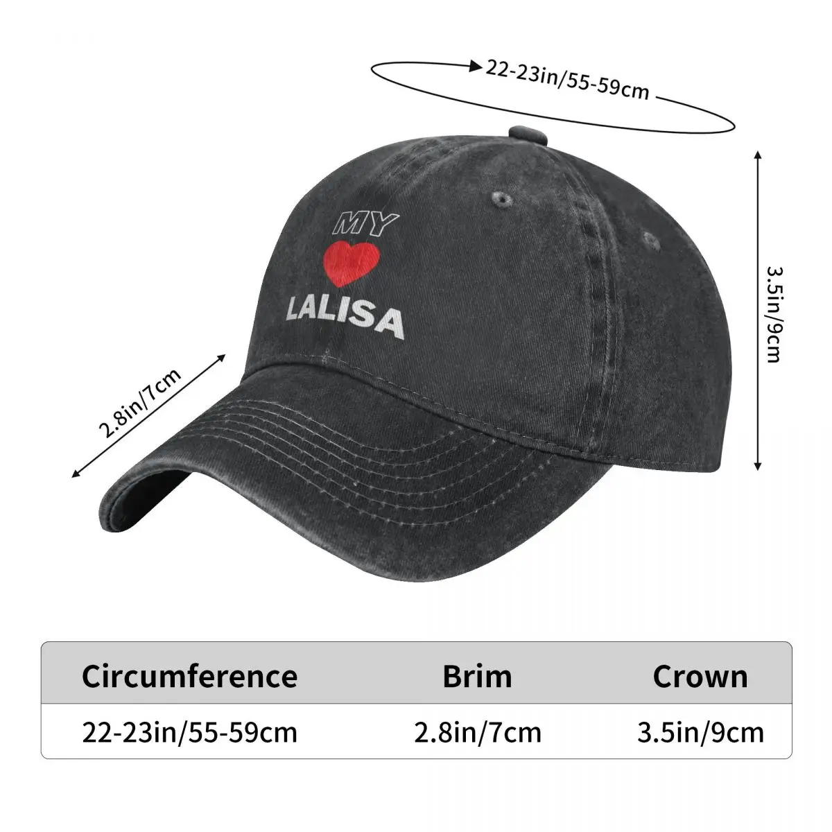 Lalisa my love Lalisa Cowboy Hat Hats Baseball Cap Hats Woman Men'S