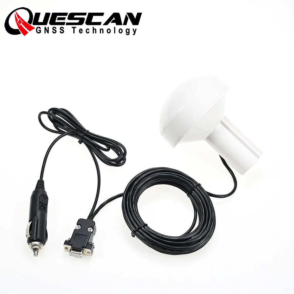 QUESCAN 12V RS232 NMEA 0183 GPS Antenna Receiver DB9 Cigarette Lighter Plug Serial GPS Receiver for Uniden Scanners GPS GLONASS
