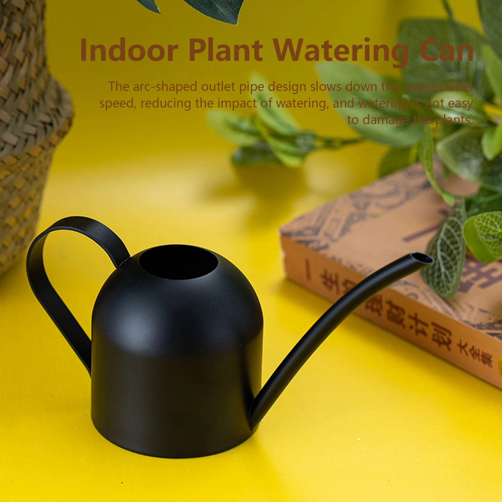 

Watering Can 500ML Stainless Steel Long Spout Watering Pot For Indoor Outdoor House Planting