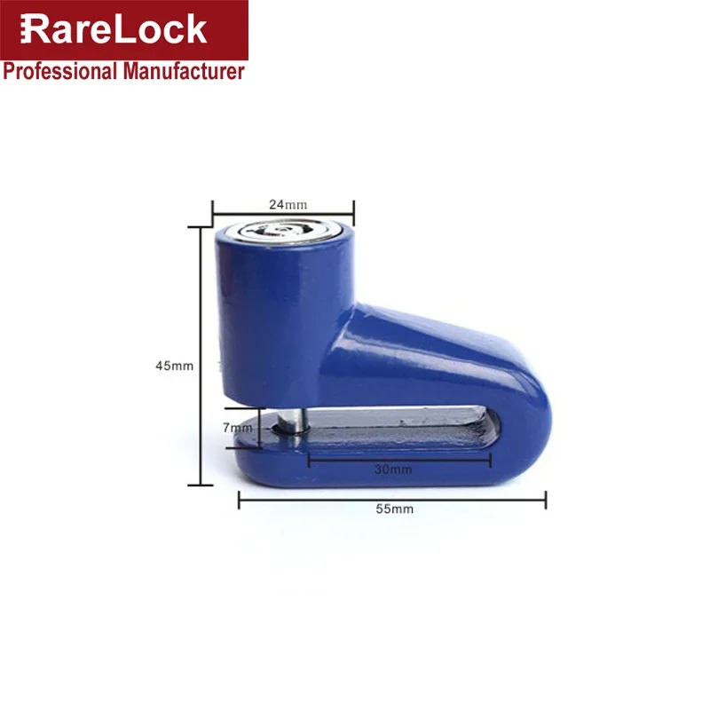 3 اللون الصلب مكافحة سرقة مكبح قرصي قفل للدراجات الجبلية مركبة دراجة نارية 55 مللي متر * 44 مللي متر * 9 مللي متر Rarelock ZS15 H