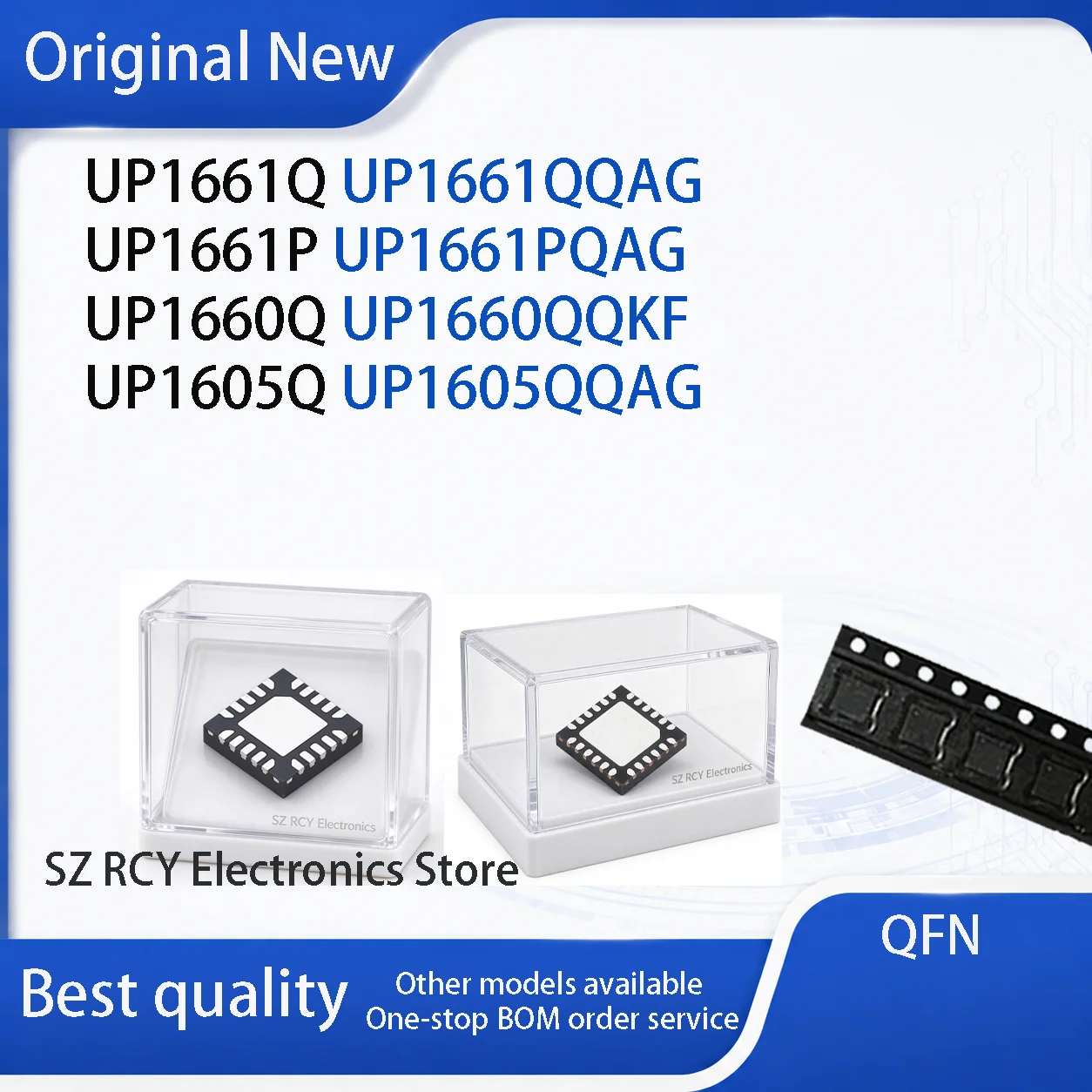 (5-30 PCS) UP1661Q UP1661P UP1660Q UP1605Q UP1661QQAG UP1661PQAG UP1660QQKF UP1605QQAG QFN IC CHIP