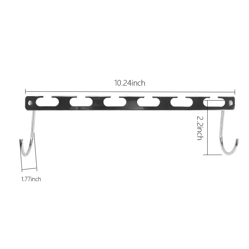 Stainless Steel Folding 6-Hole Magic Clothes Rack, Perfect for Dormitories, Hotels, and Home Storage.
