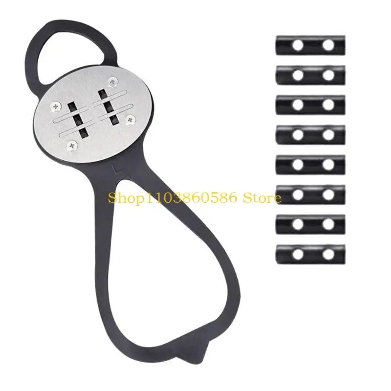 

242A Heavy Duty Shoe Cover Silicone Metal Shoe Cover Protective Gear Enhances Ground Traction for Motorcyclists & Bikers