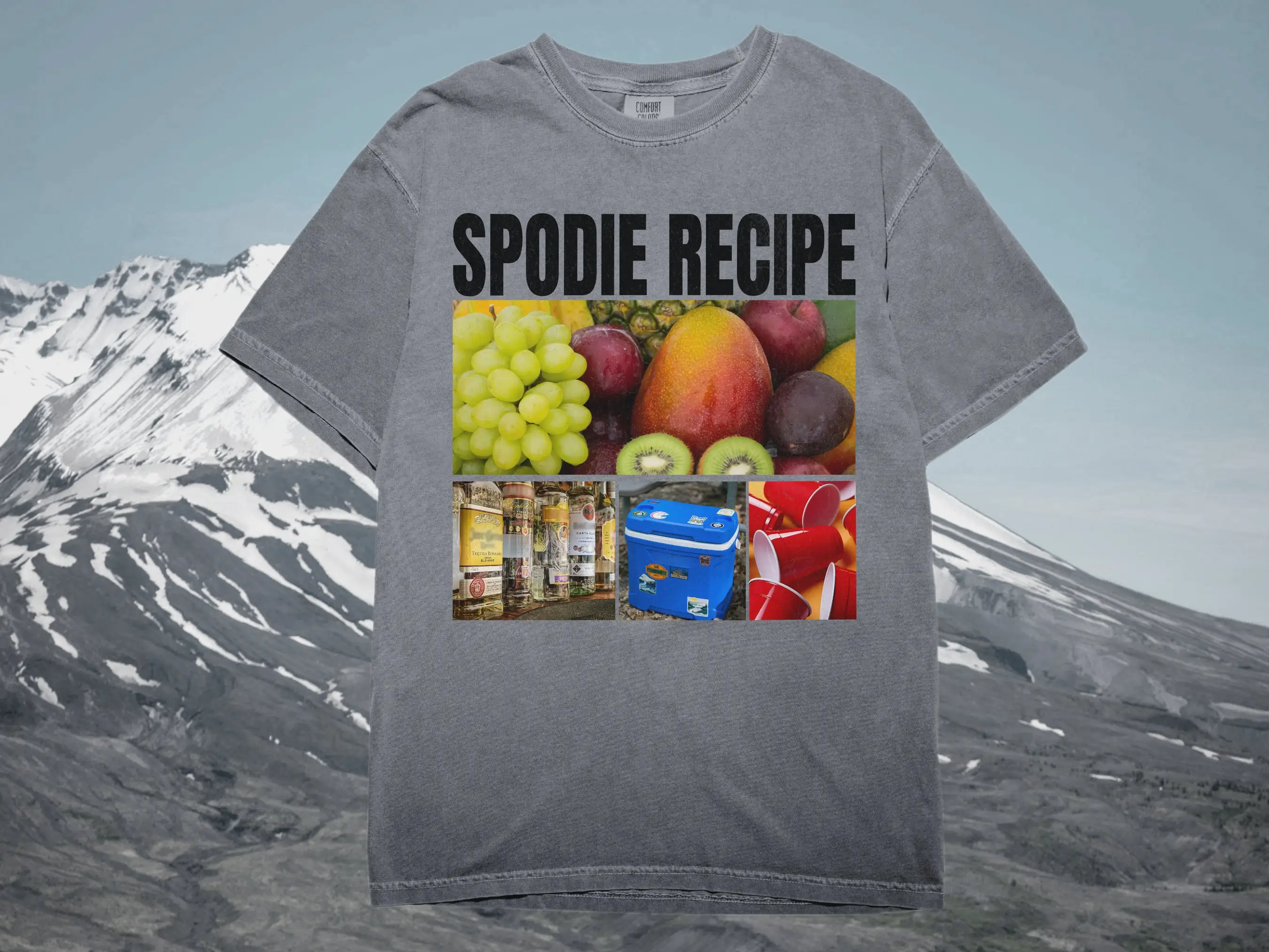 Party T Shirt Cocktail Spodie Recipe Jungle Juice Funny Y2K 90S Retro College Comfort Colors