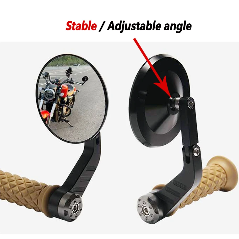 For QJMOTOR SRV300 SRV300S high quality Handheld Rearview Mirror Wide Field Rearview Mirror Anti glare Reflective Mirror