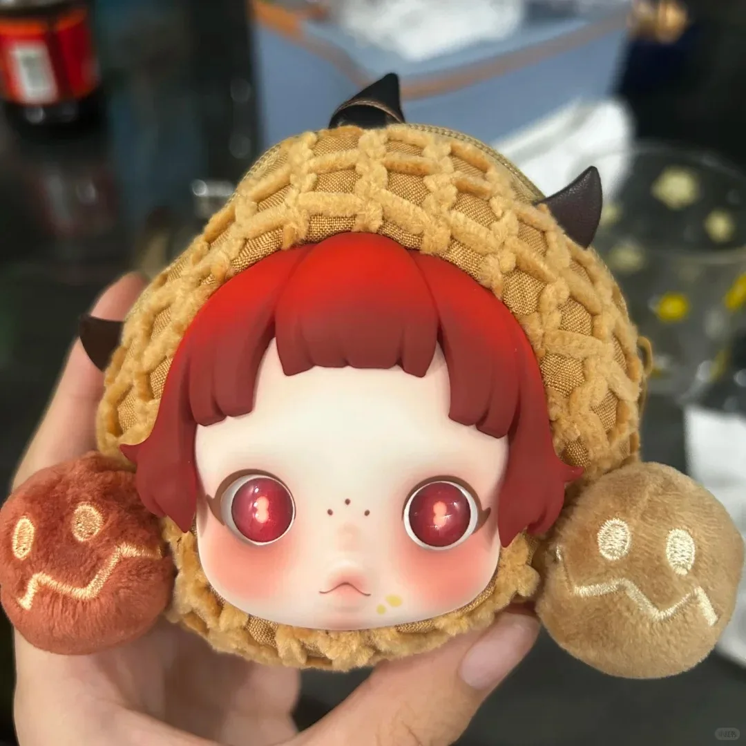 

Pop Mart Skullpanda Original Sleepless Theater Series Headphone Case - Moldy Cupcake & Peanut Prank Surprise Birthday Gift