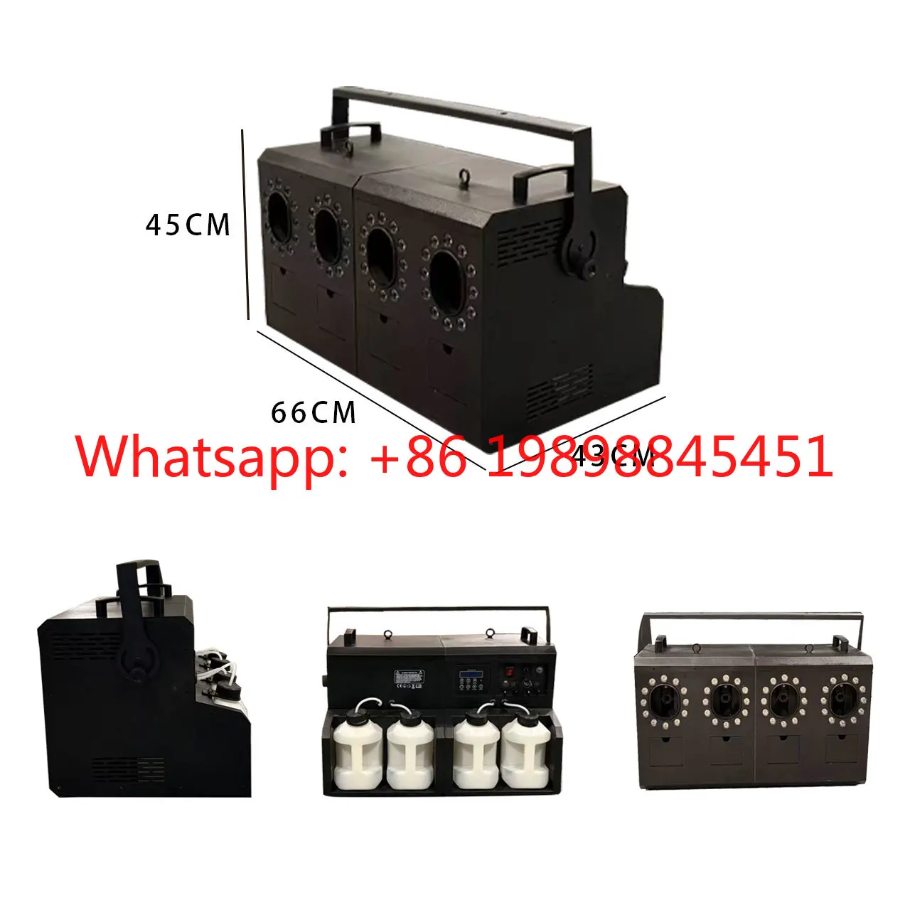 8CH DMX512 Remote Control LED Smoke Bubble Machine Metal Stage Fog Haze Dry Ice Effect Machine For Party Event