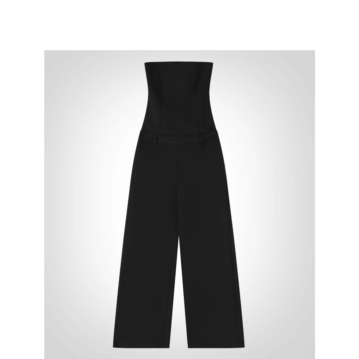 

IAMCPLUS 2026SS One-Piece Romper Strapless High Waist Wide Leg Pants Commute Style Polyester Fiber Long Pants Spring Season