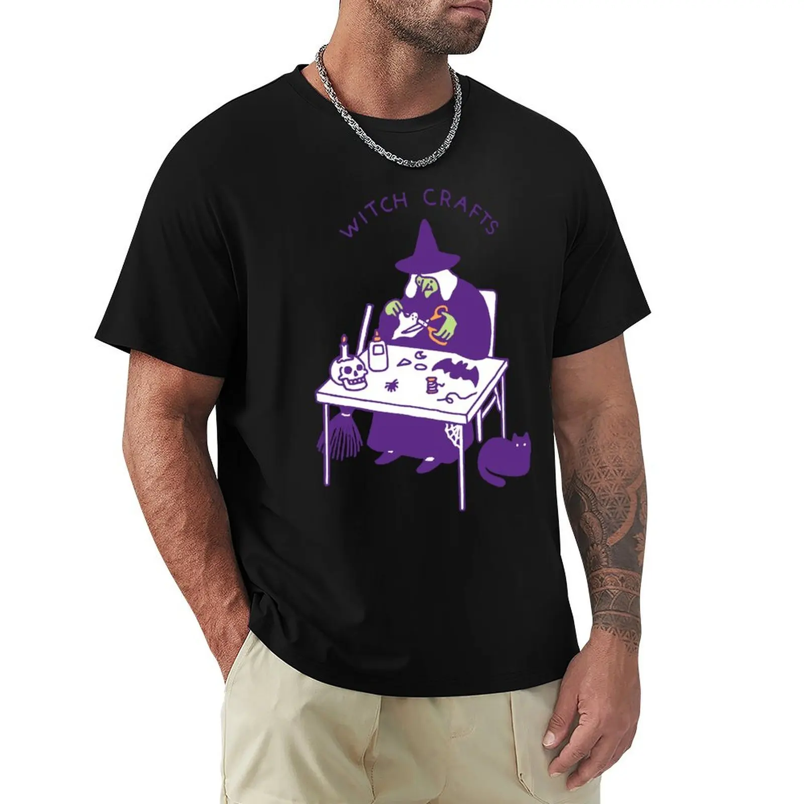 Witch Crafts T-Shirt Retro Graphic Print T-Shirt