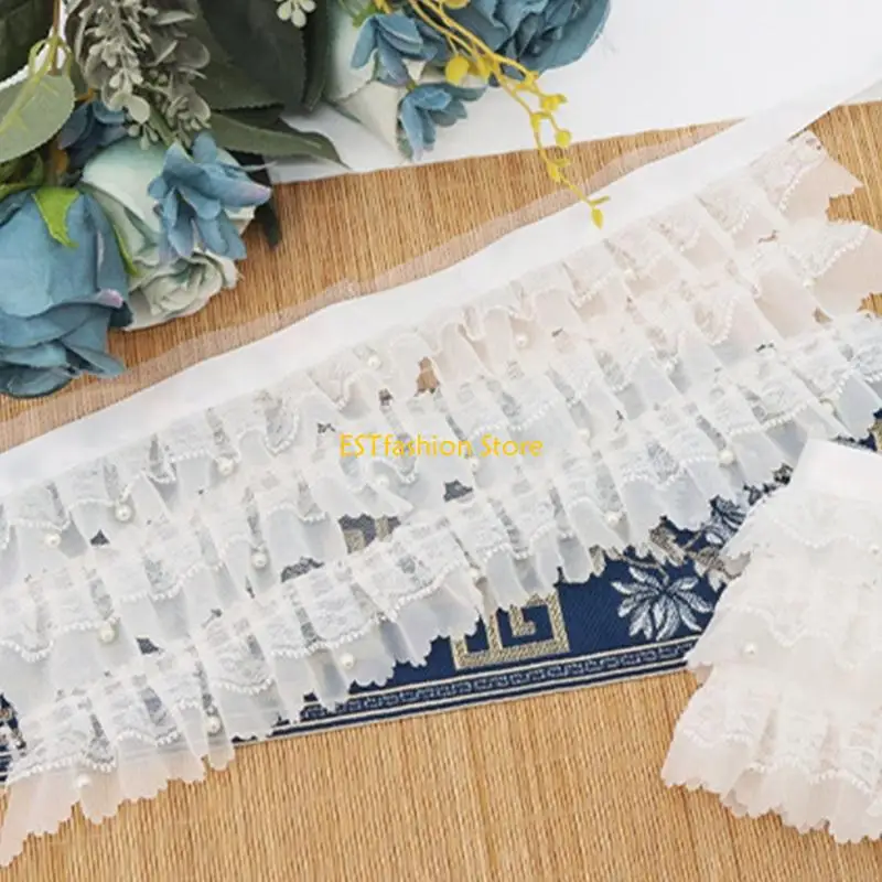 

Y5GC регулируемое жемчужное многослойное ожерелье с шипами и кружевным воротником, элегантное украшение для вечерней одежды