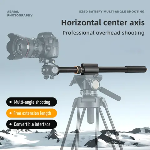 36.6in Tripod Extension Rod Boom Arm for Tripod with Quick Release Plate 10KG/22lbs Load Capacity 2 Adjustable Sections with 1/4