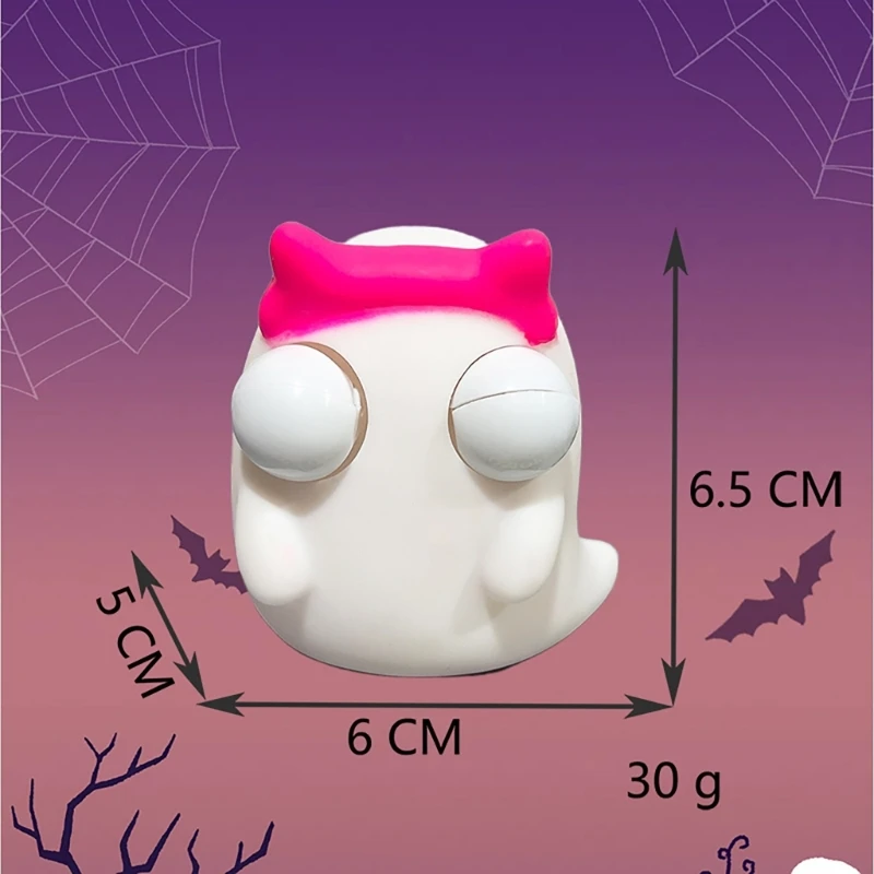 Novidade olhos popping brincadeira tema halloween brinquedo apertar novidade mordaça brinquedo descompressão