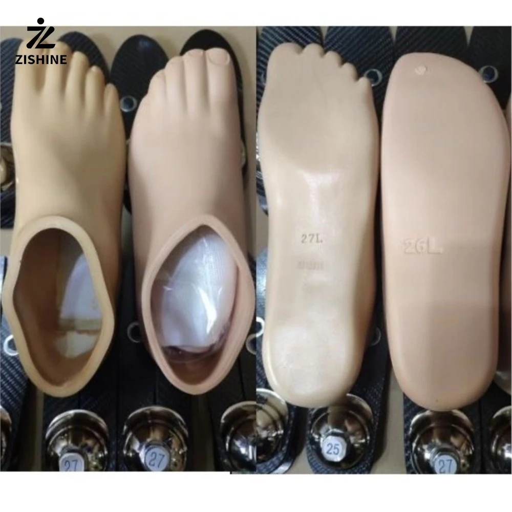 22-28cm Carbon Fiber Foot Shell EVA Prosthetic Foot Cover Left Right Orthotic Component Prosthesis Feet Skin Replacements