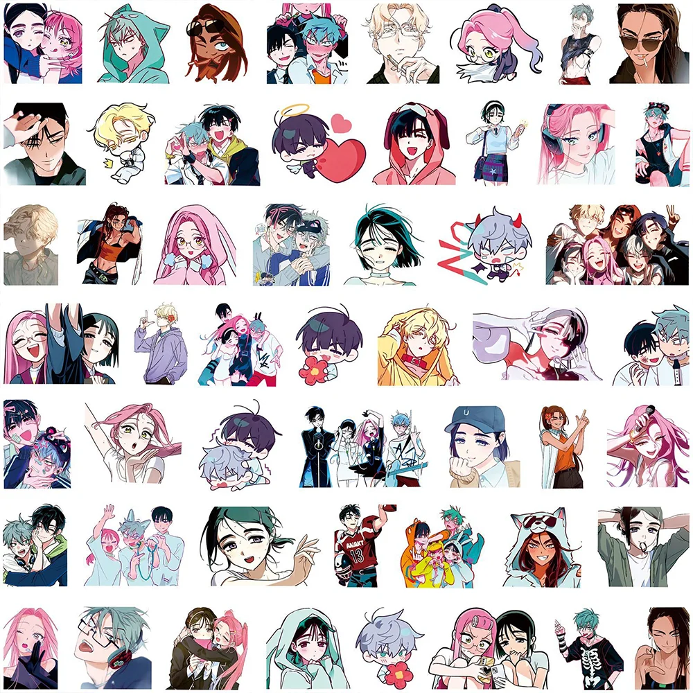 88pcs Cartoon Cool Alien Stage Graffiti Stickers PVC Material Decoration DIY Phone Notebook Scrapbook Waterproof Daily Stickers.