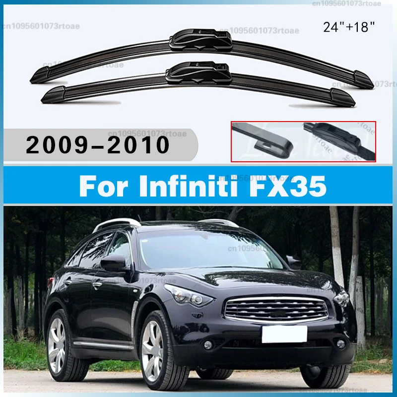 

Front Wiper Blades Brushes Cutter Accessories 2009 2010 Car Wiper For Infiniti FX35 2009-2010 24" + 18"