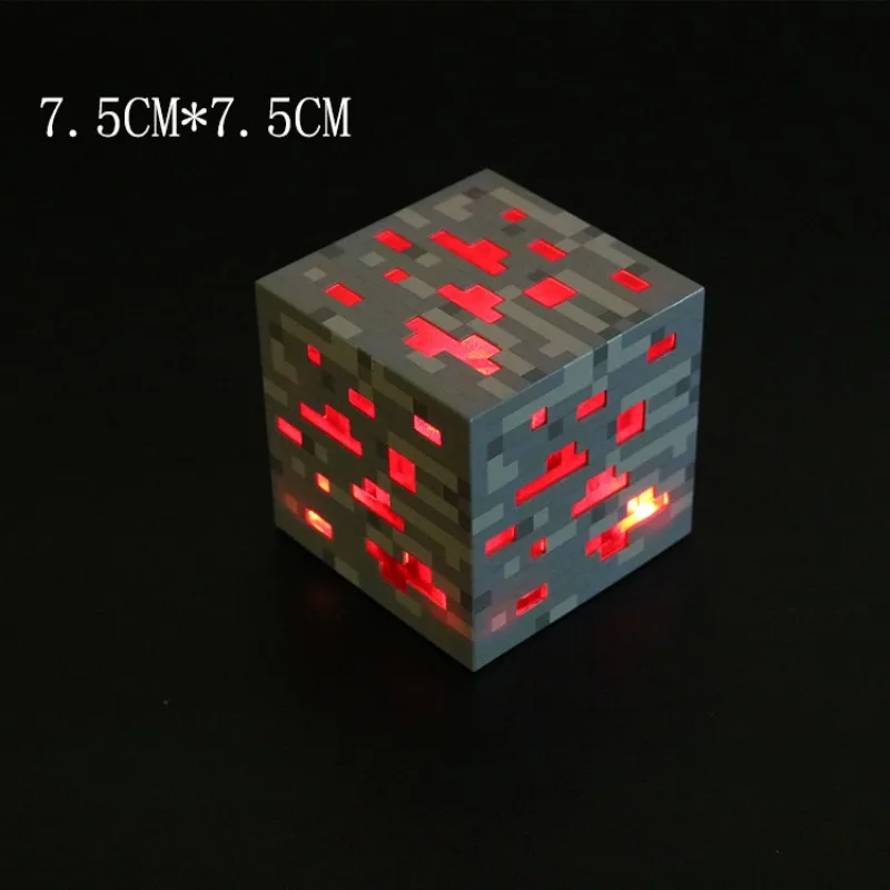 Minecraft Torch Lamp 4 Color Night Light USB Charging Bedroom Decorative Personalized Pixel Mood Light Kids Bedside Lamp Gifts