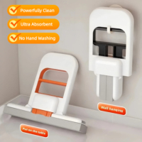 New Powerful Squeeze Mini Mop Folding Home Cleaning Mops With Sponge Self-squeezing Floor Washing Mop Desk Window Car Clean Tool