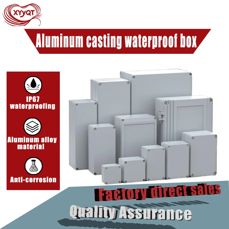 Cast aluminum waterproof box, outdoor waterproof aluminum box, metal waterproof junction box