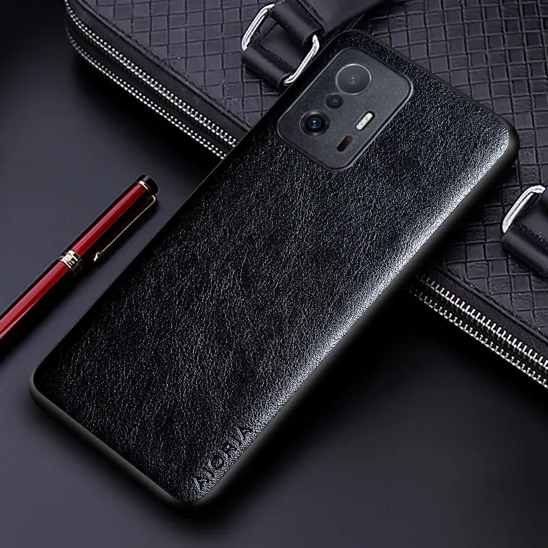 Luxury PU leather Case for Xiaomi Mi 11T Pro 5G with Business solid color design phone cover for Xiaomi mi 11t pro case funda