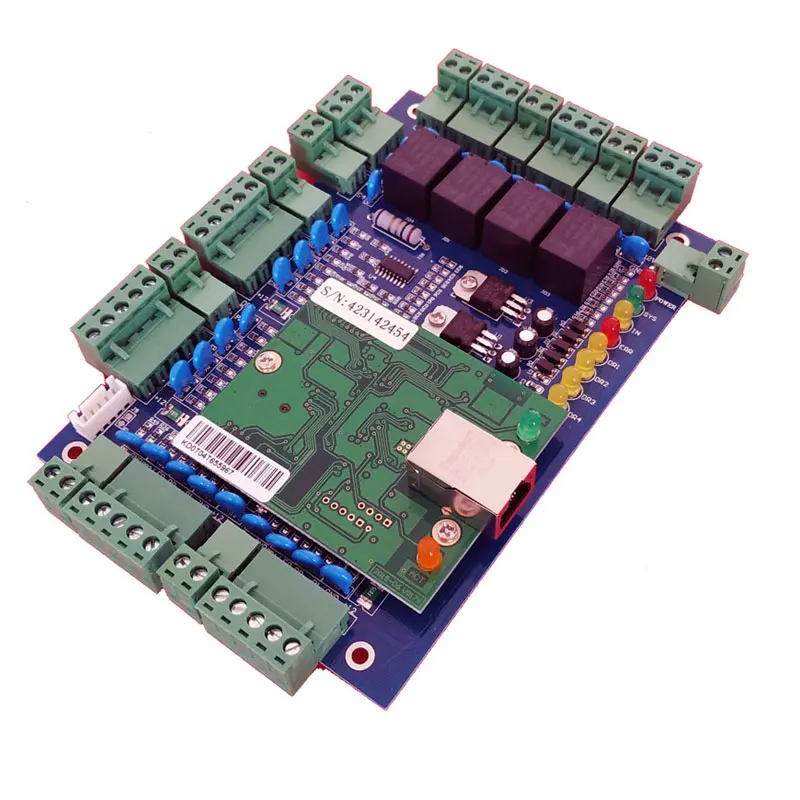 Four Door Controller TCP Communicate Support Multi-Access Function Time Attendance Fire Alarm