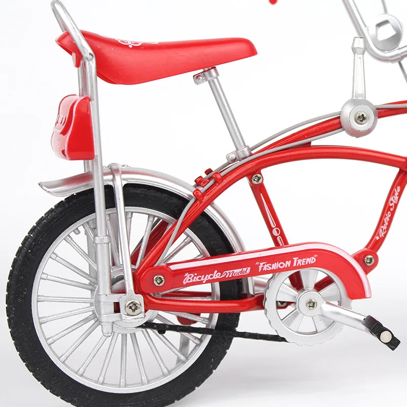 New Model Alloy Bicycle 1:10 Diecast Fashion Metal Bike Finger Mountian Mini Bikes Simulation Collection Gifts Toys for boys